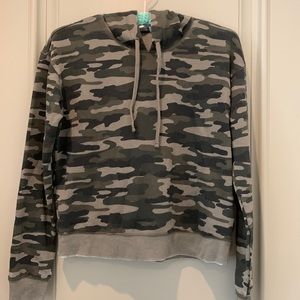 Lucky Brand Camo Cropped Hoodie